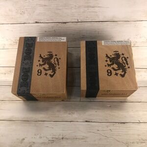 Liga Privada No 9 Drew Estate Wooden Cigar Boxes Set of 2 Belicoso Robusto Empty